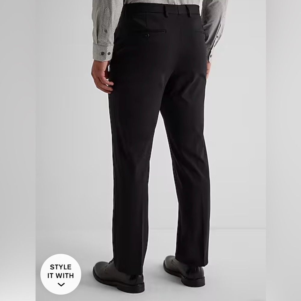 Express Men’s Black Stretch, Dress Pants